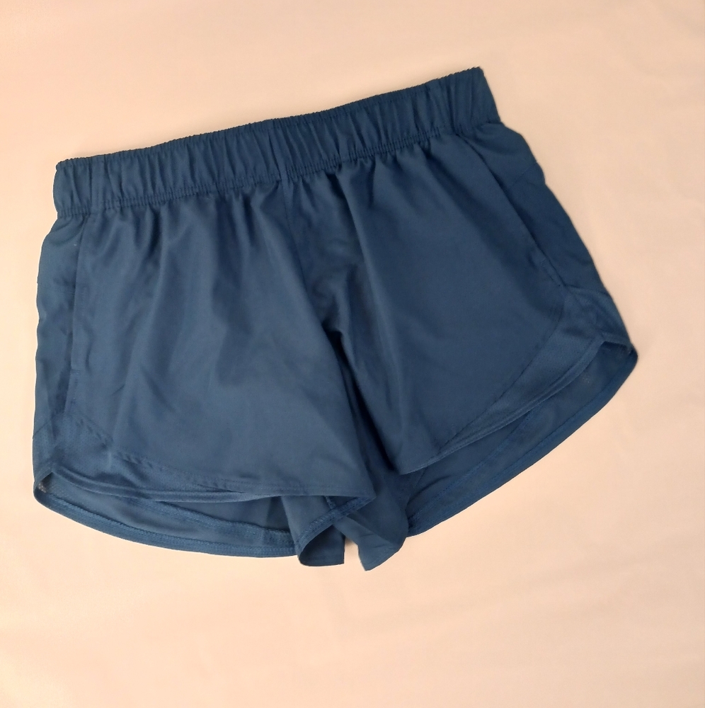 Blue athletic shorts